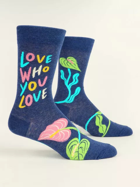 Blue Q men's socks - Love Who You Love