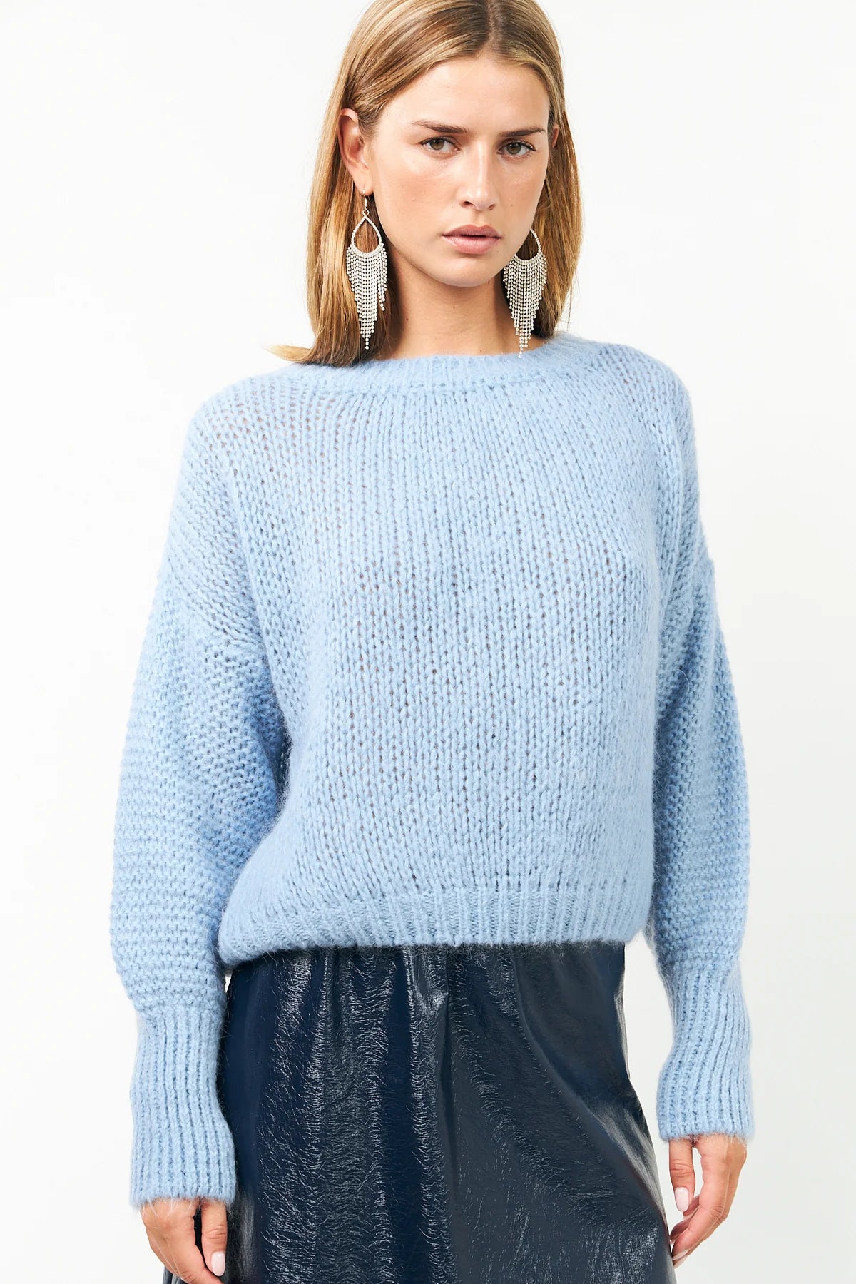 Lollys Laundry Isolde Knit Jumper - Light Blue – Wanda Harland