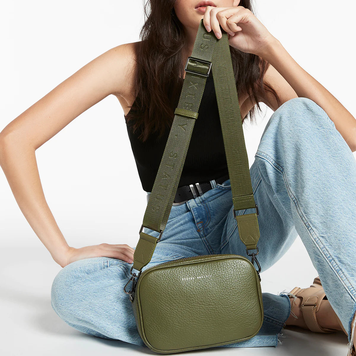 Status Anxiety Bag - Plunder - Khaki with Webbed Strap