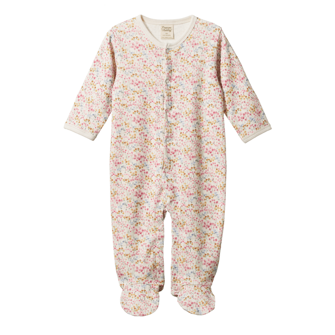 Nature Baby Cotton Stretch and Grow - Wildflower Mountain Print