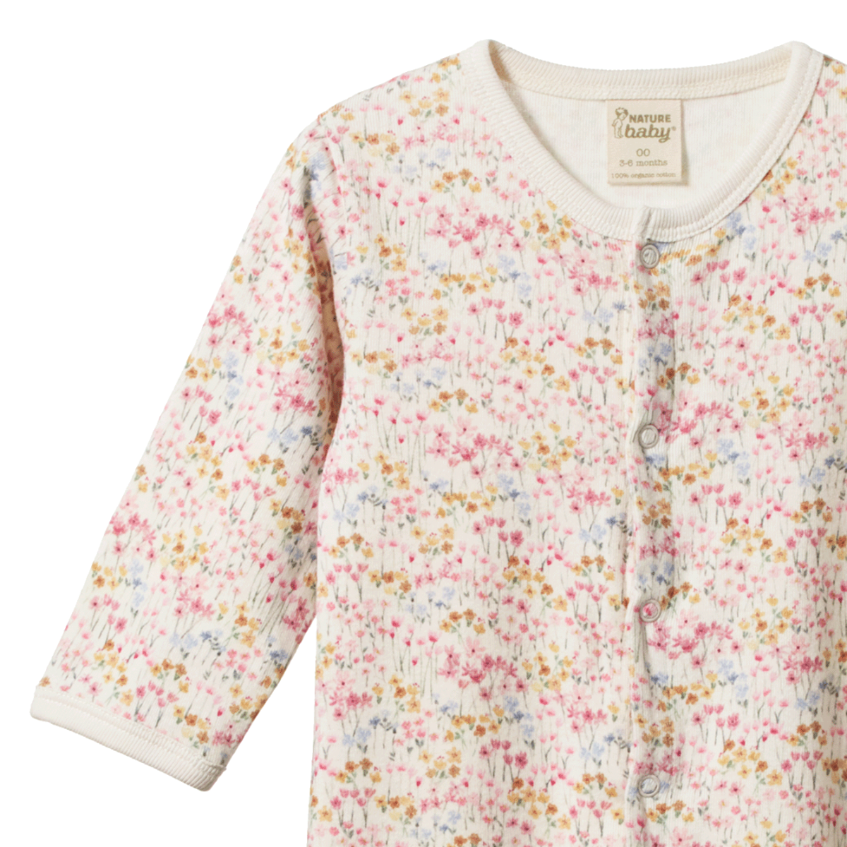 Nature Baby Cotton Stretch and Grow - Wildflower Mountain Print