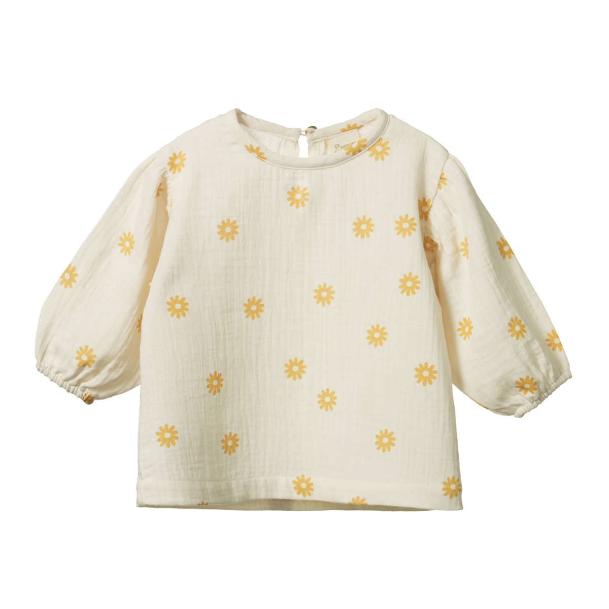 Nature Baby Elodie Blouse - Chamomile Neutral Print