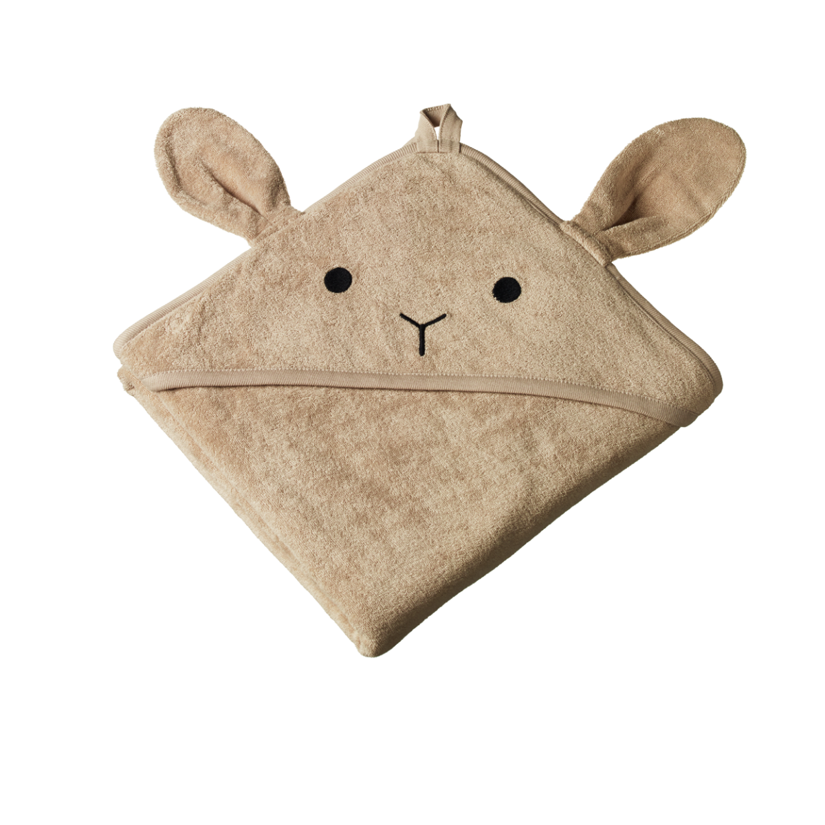 Nature Baby Bunny Hooded Towel - Nougat