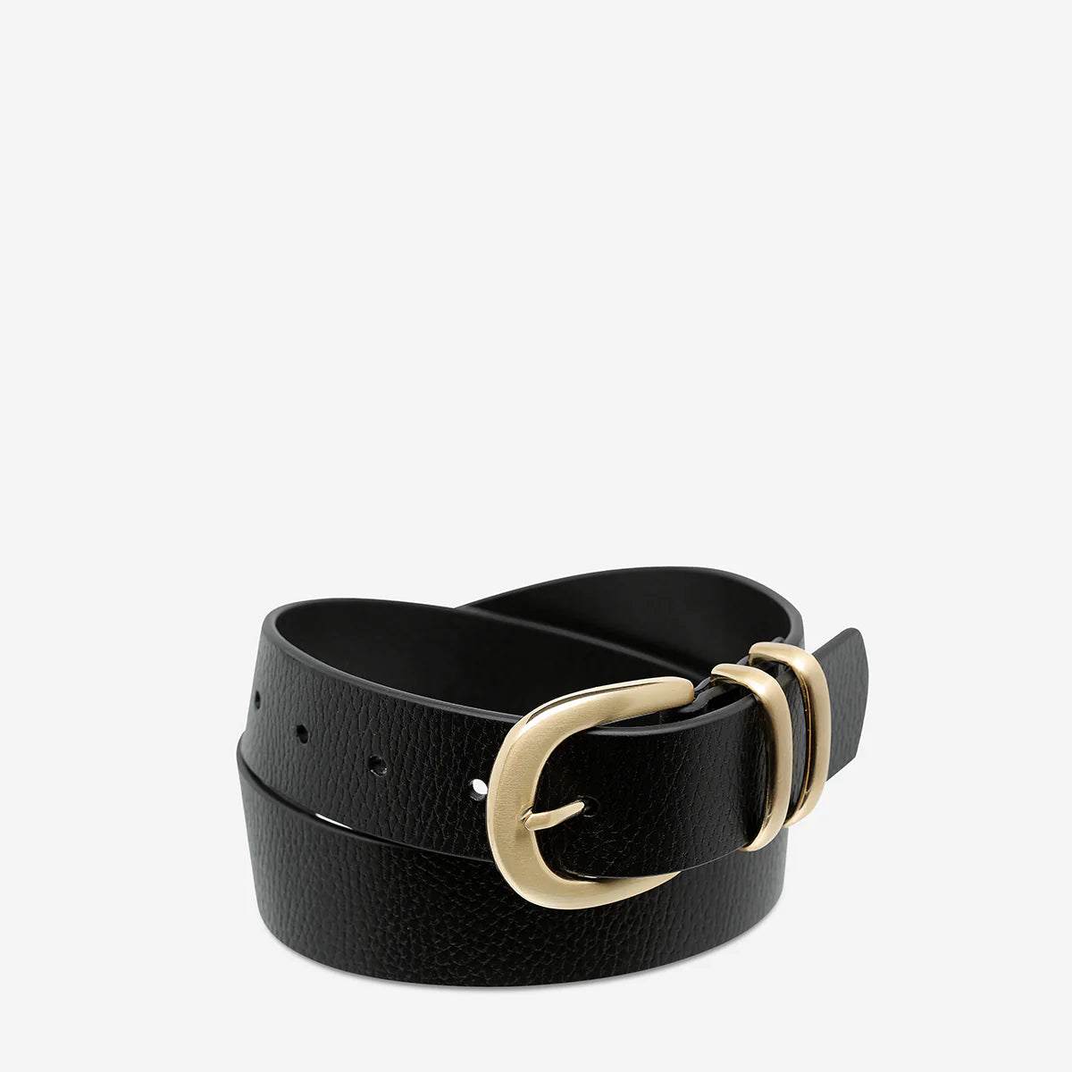 Status Anxiety Belt - let it be - black/gold