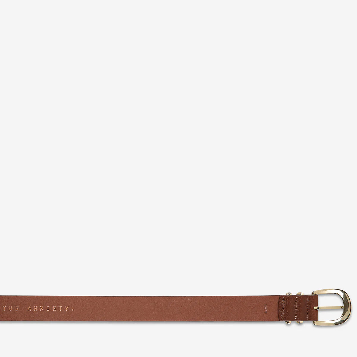 Status Anxiety Belt - Let it be - tan/gold