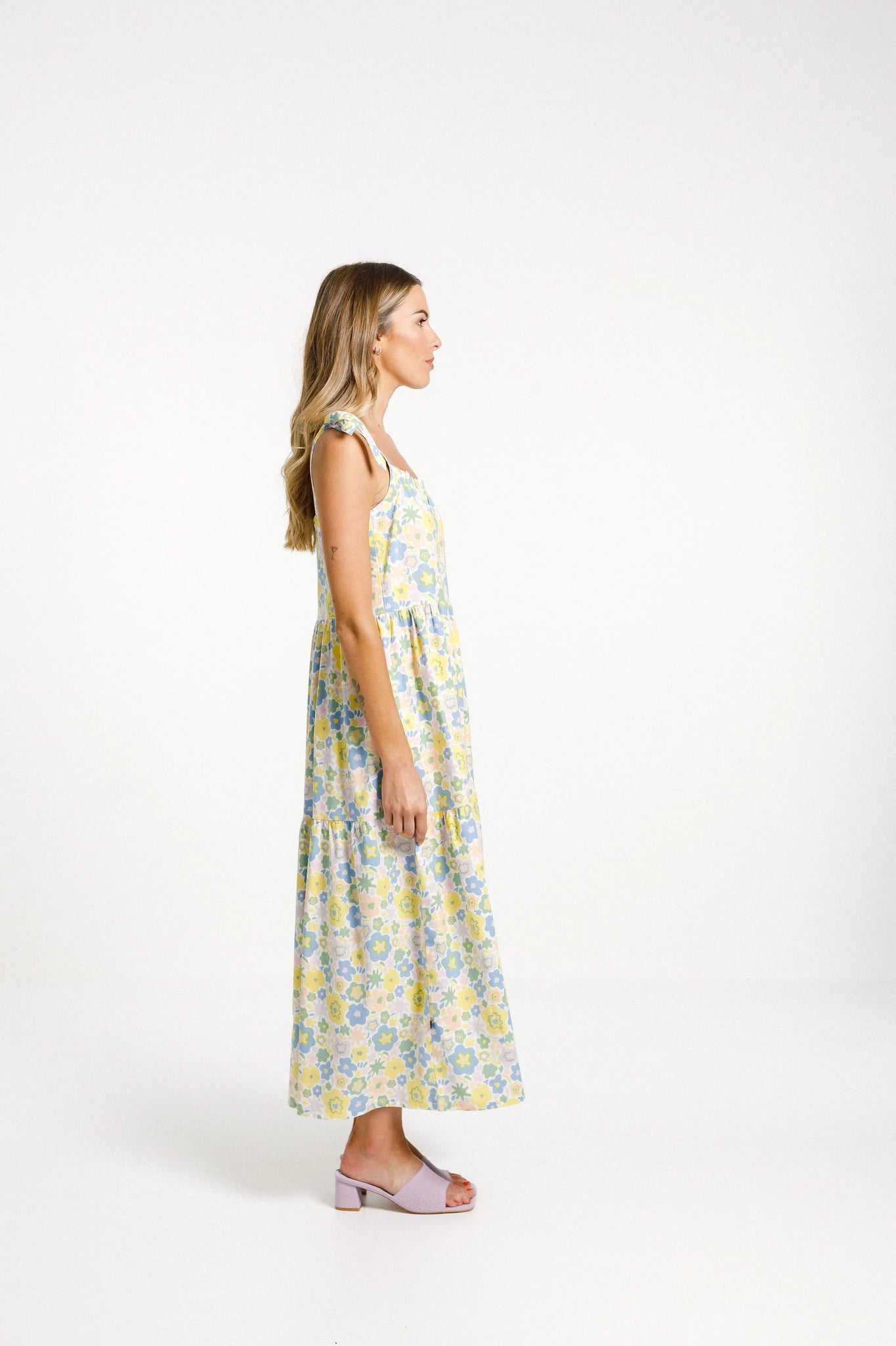 Thing Thing Tie Up Dress - Paradise Print