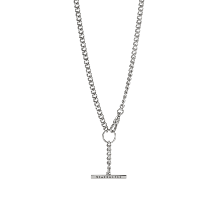 Meadowlark Fob Chain necklace Sterling silver Wanda Harland
