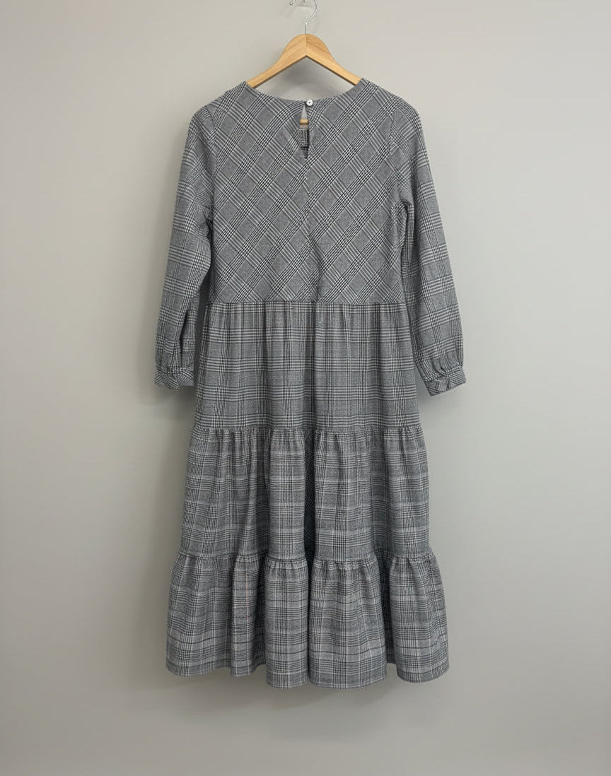 Preloved Twenty-Seven Names Checked Dress - Size 12