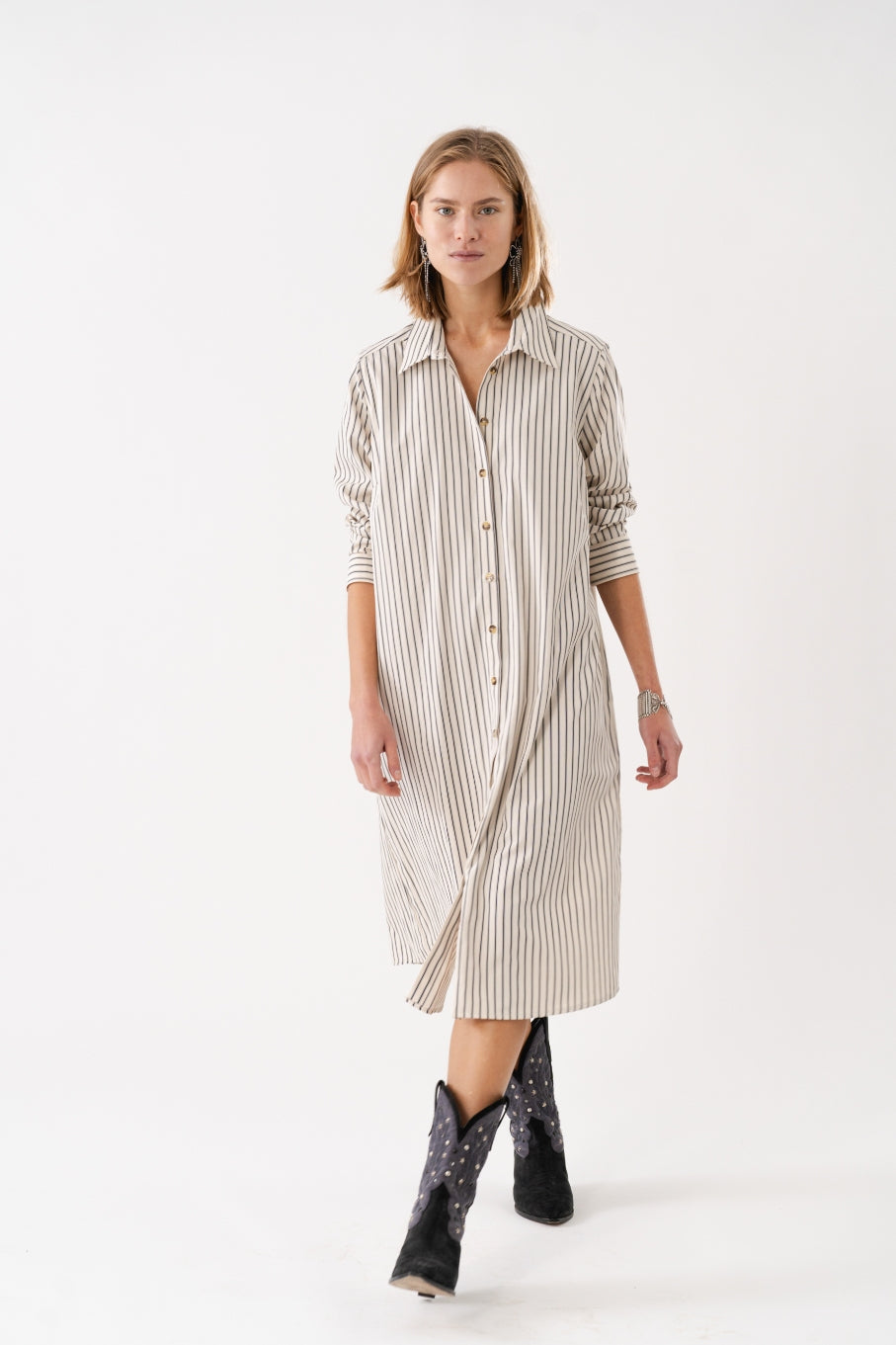 Lollys Laundry Mumba Shirt Dress - Striped