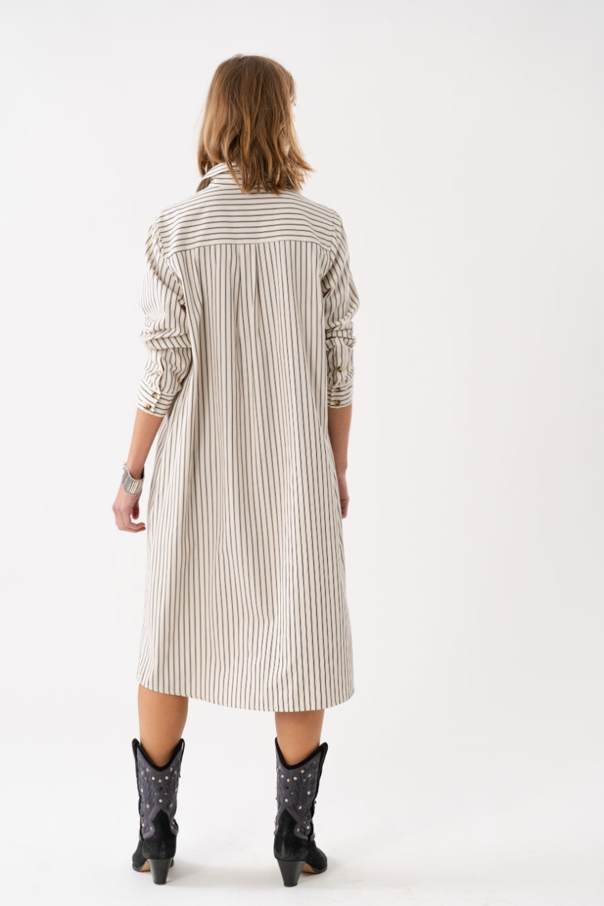 Lollys Laundry Mumba Shirt Dress - Striped