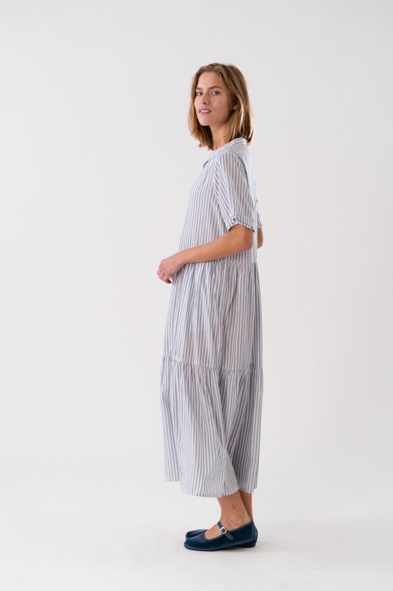 Lollys Laundry Fie Midi Dress - Stripe