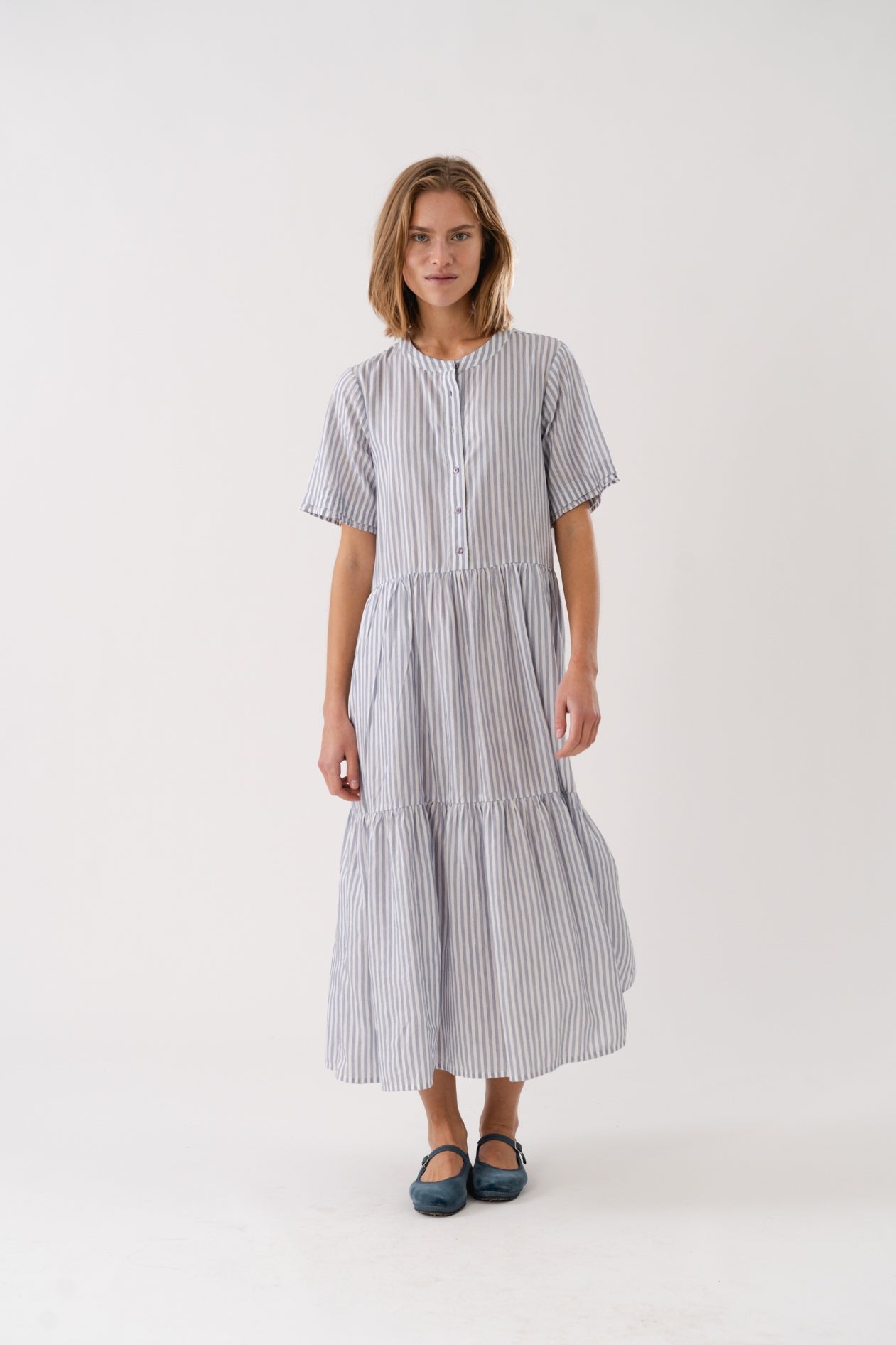 Lollys Laundry Fie Midi Dress - Stripe