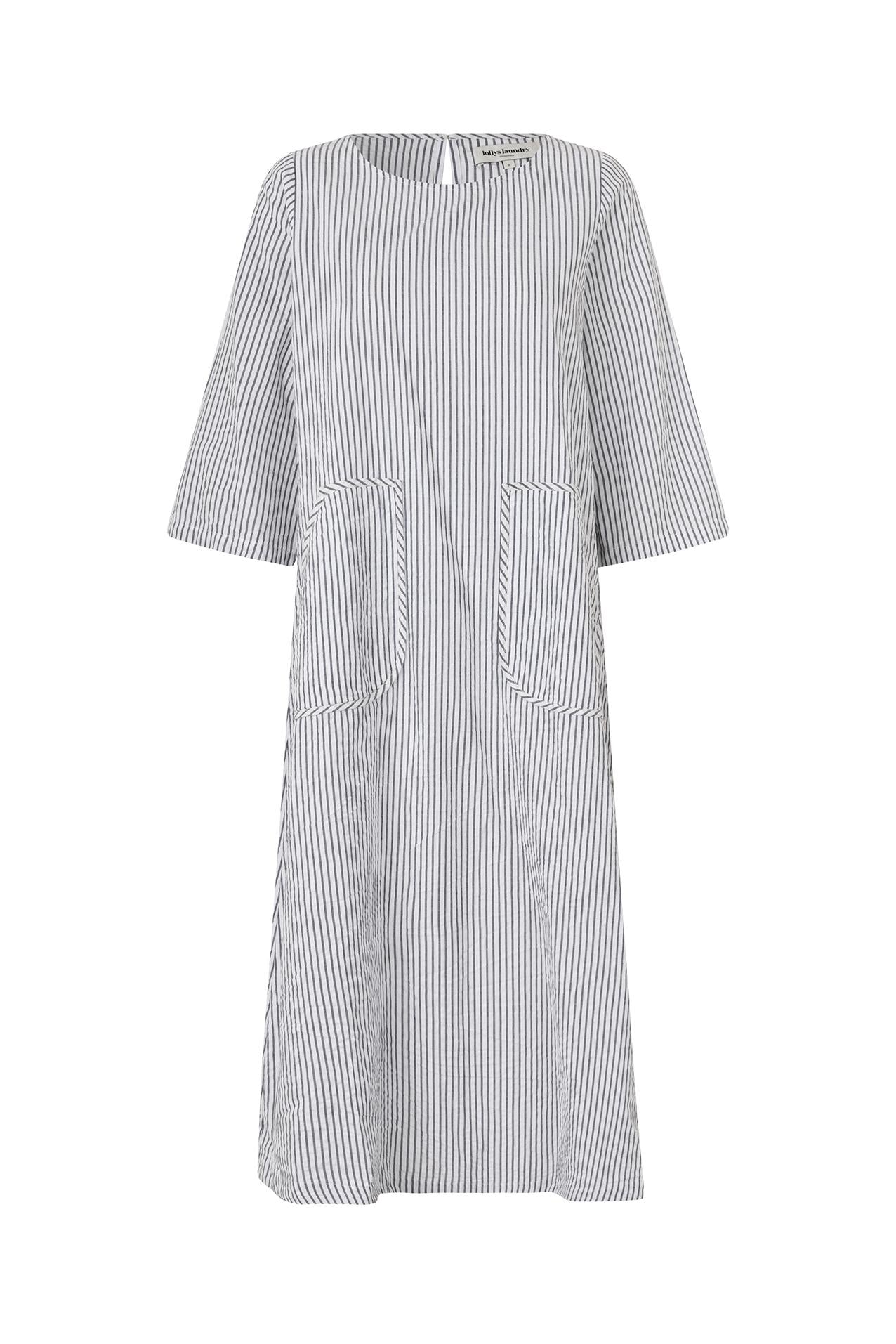 Lollys Laundry Lucas Midi Dress  - Stripe