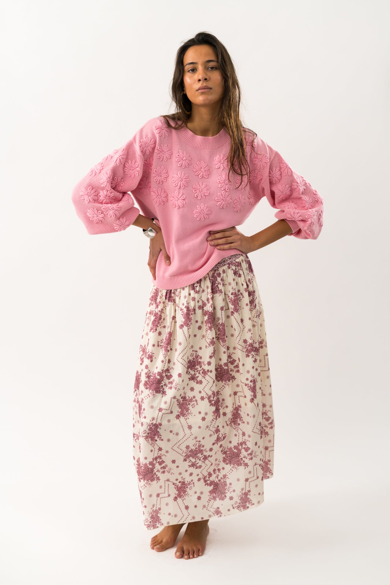 Lollys Laundry Musa Jumper - Neon Pink