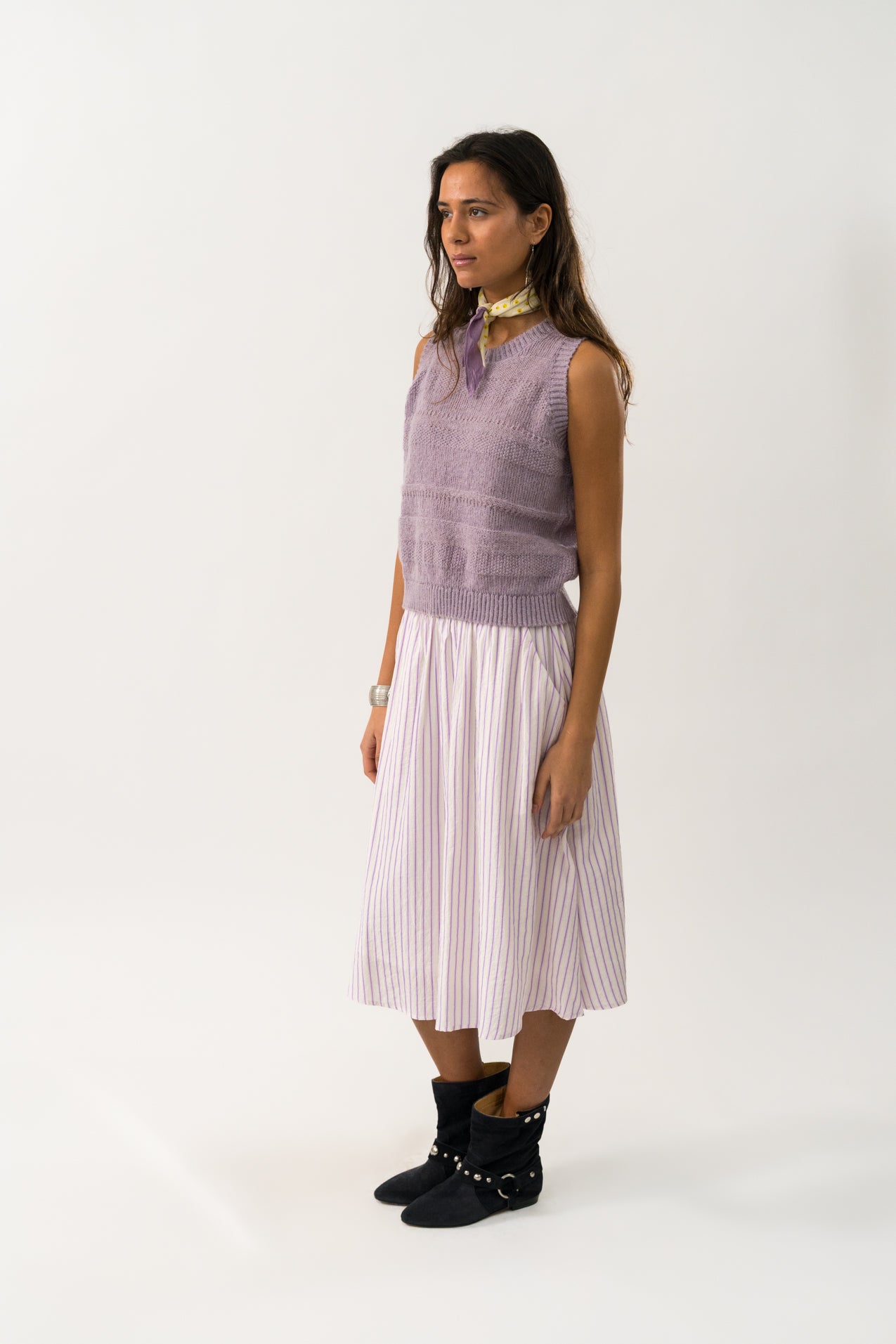 Lollys Laundry Chicago Vest - Lavender
