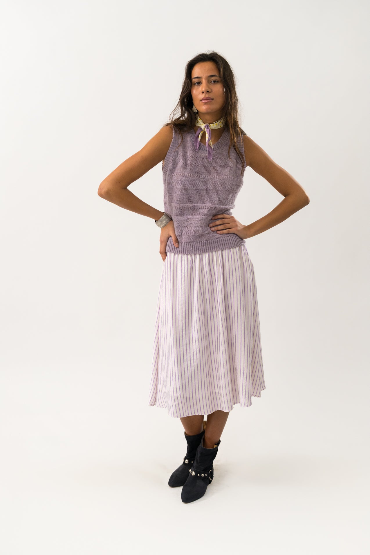 Lollys Laundry Chicago Vest - Lavender