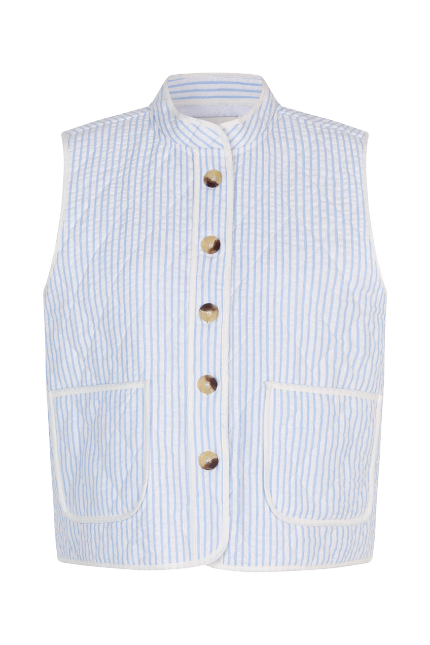 Lollys Laundry Cairo Vest - Light Stripe