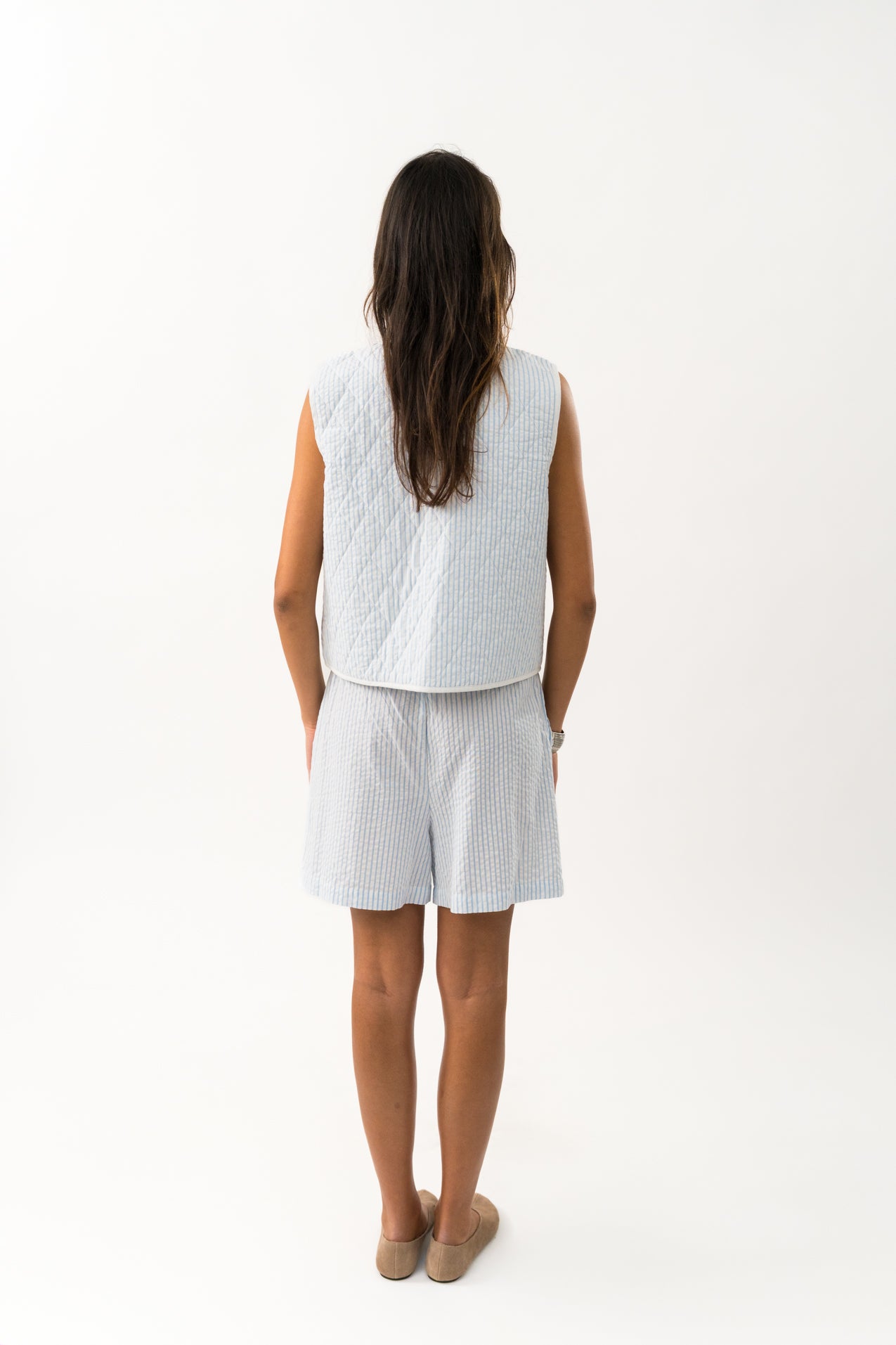 Lollys Laundry Cairo Vest - Light Stripe