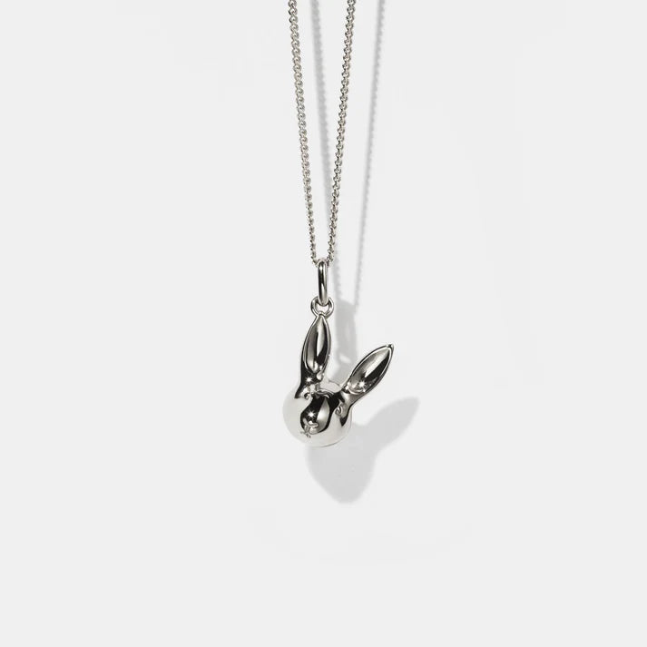 Meadowlark Bunny Charm Necklace - Sterling silver