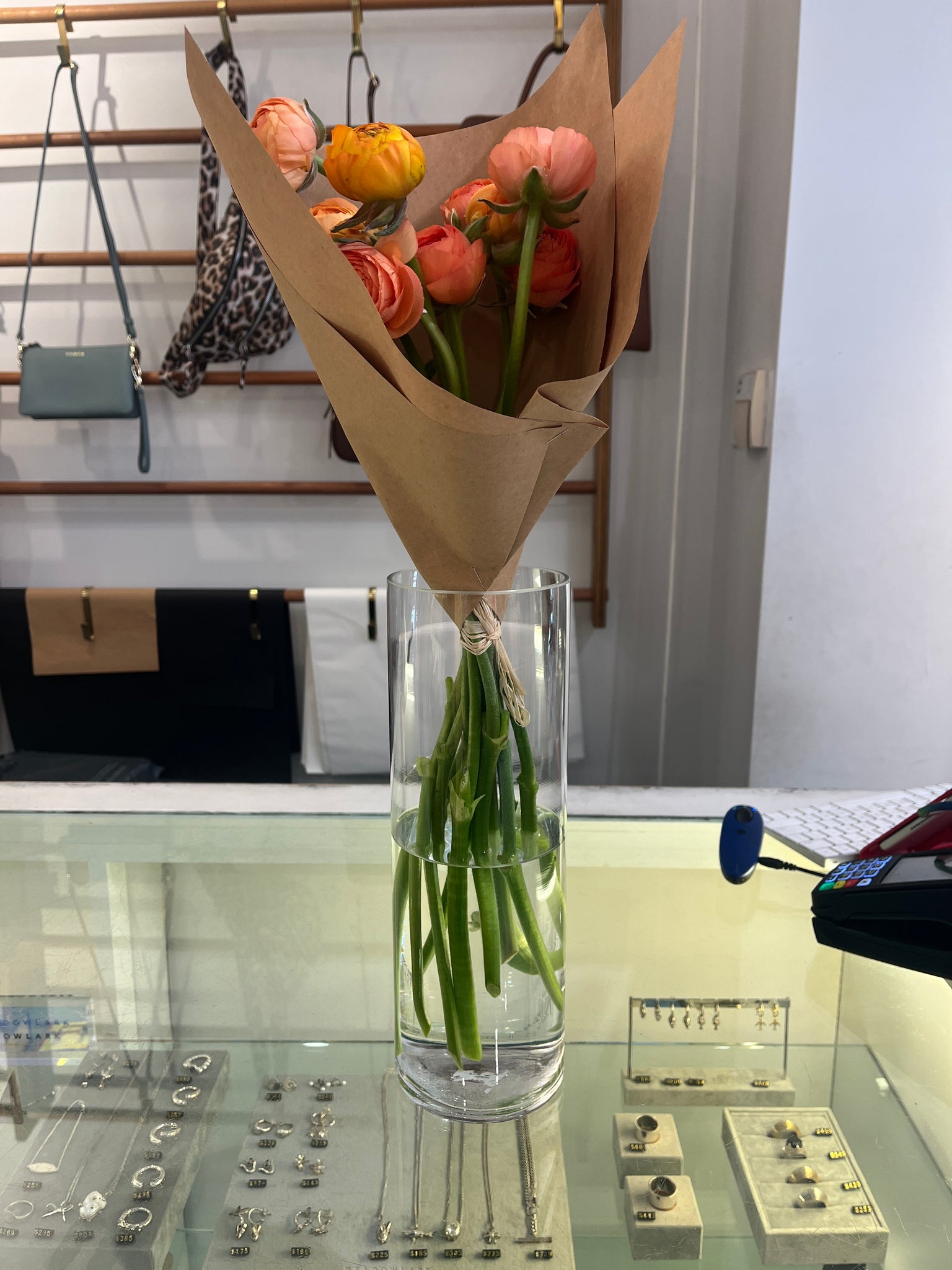 Glass Cylinder Vase 10 x 30cm