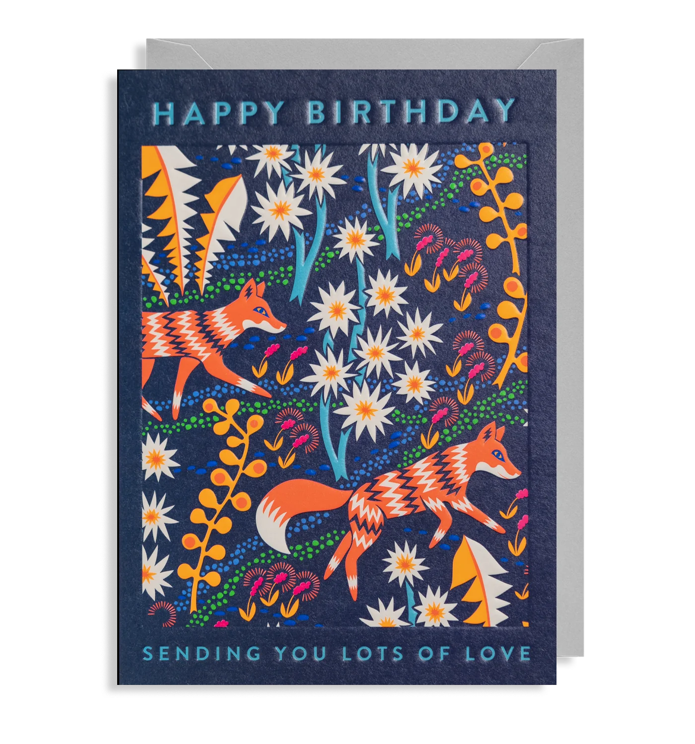 Lagom Design Card - Happy Birthday Sending Lots of Love