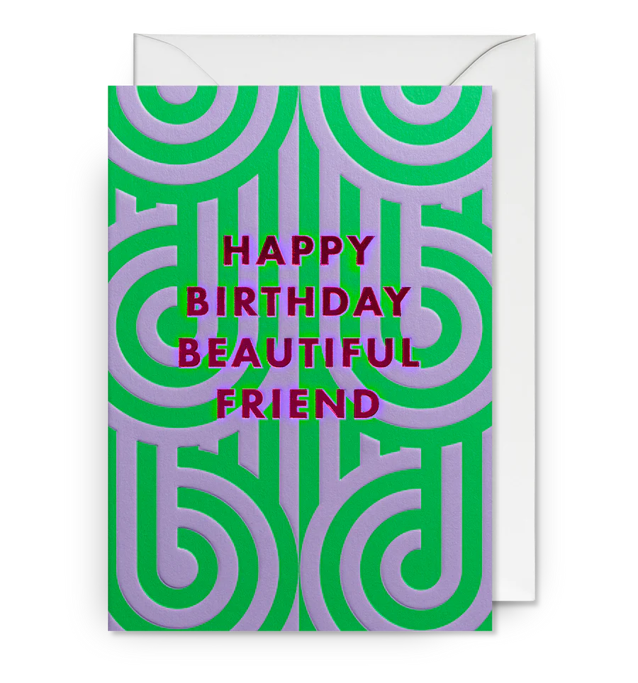 Card - Lagom x Florence Broadhurst - Happy Birthday Beautiful Friend
