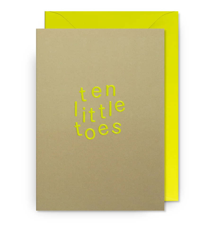 Card - Postco Ten Little Toes New Baby