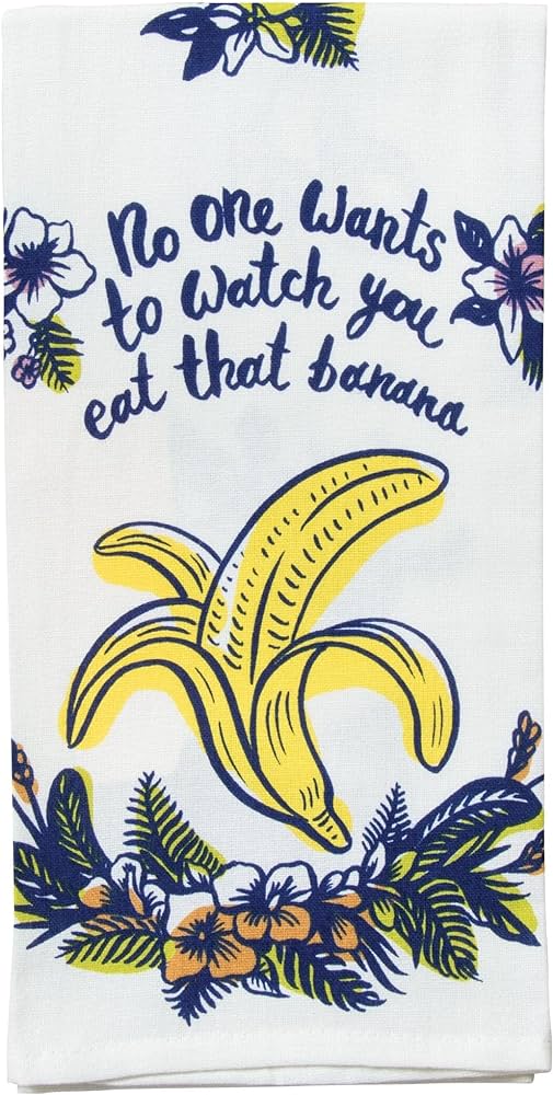 Blue Q Tea Towel - No One Wants to Watch You Eat that Banana