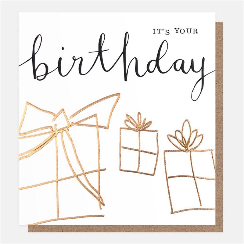 *Card - Caroline Gardner - It's Your Birthday Gold Present