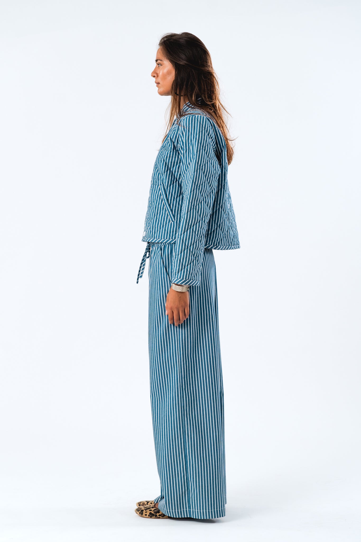Lollys Laundry Emilia Jacket - Stripe Blue & White