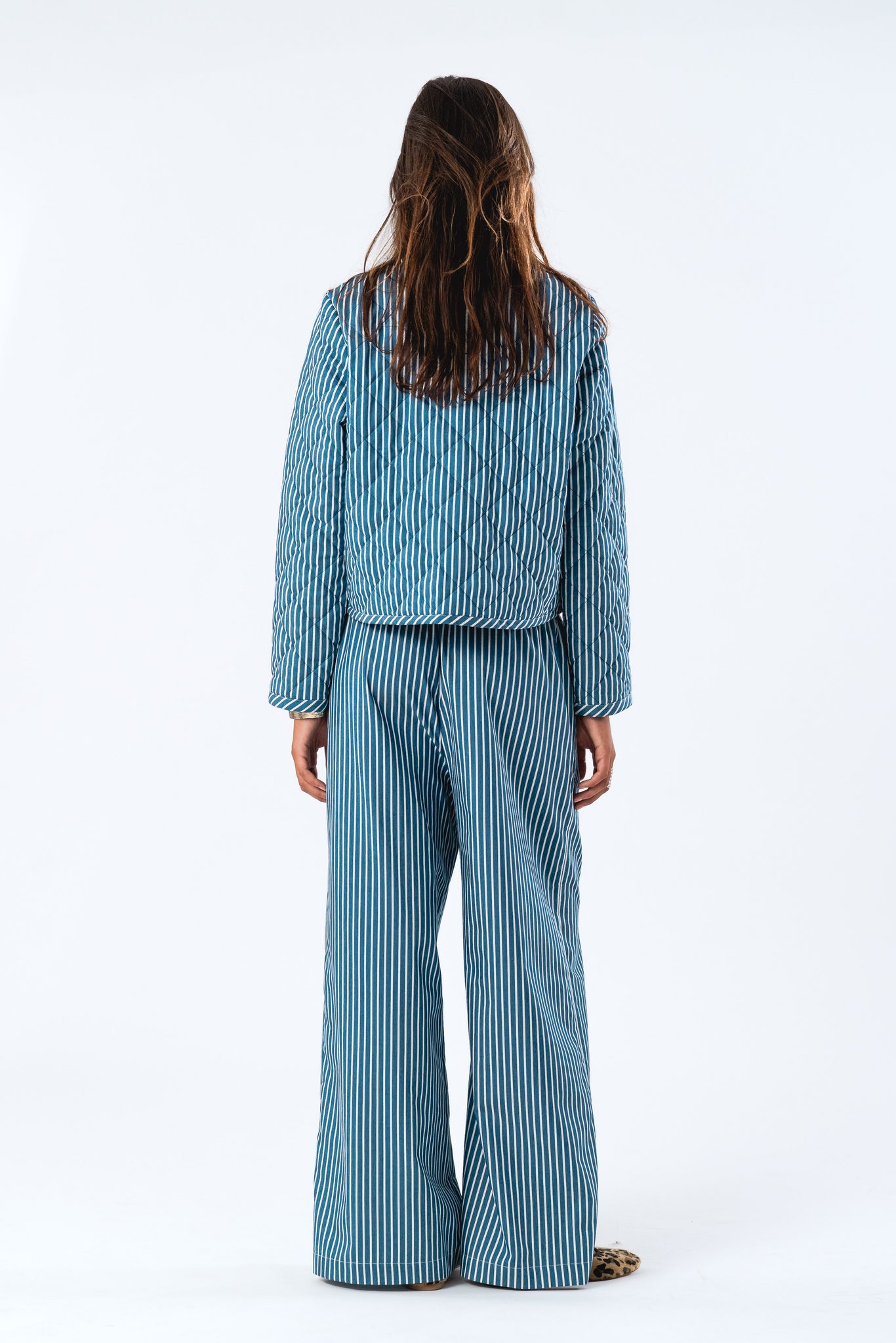Lollys Laundry Emilia Jacket - Stripe Blue & White
