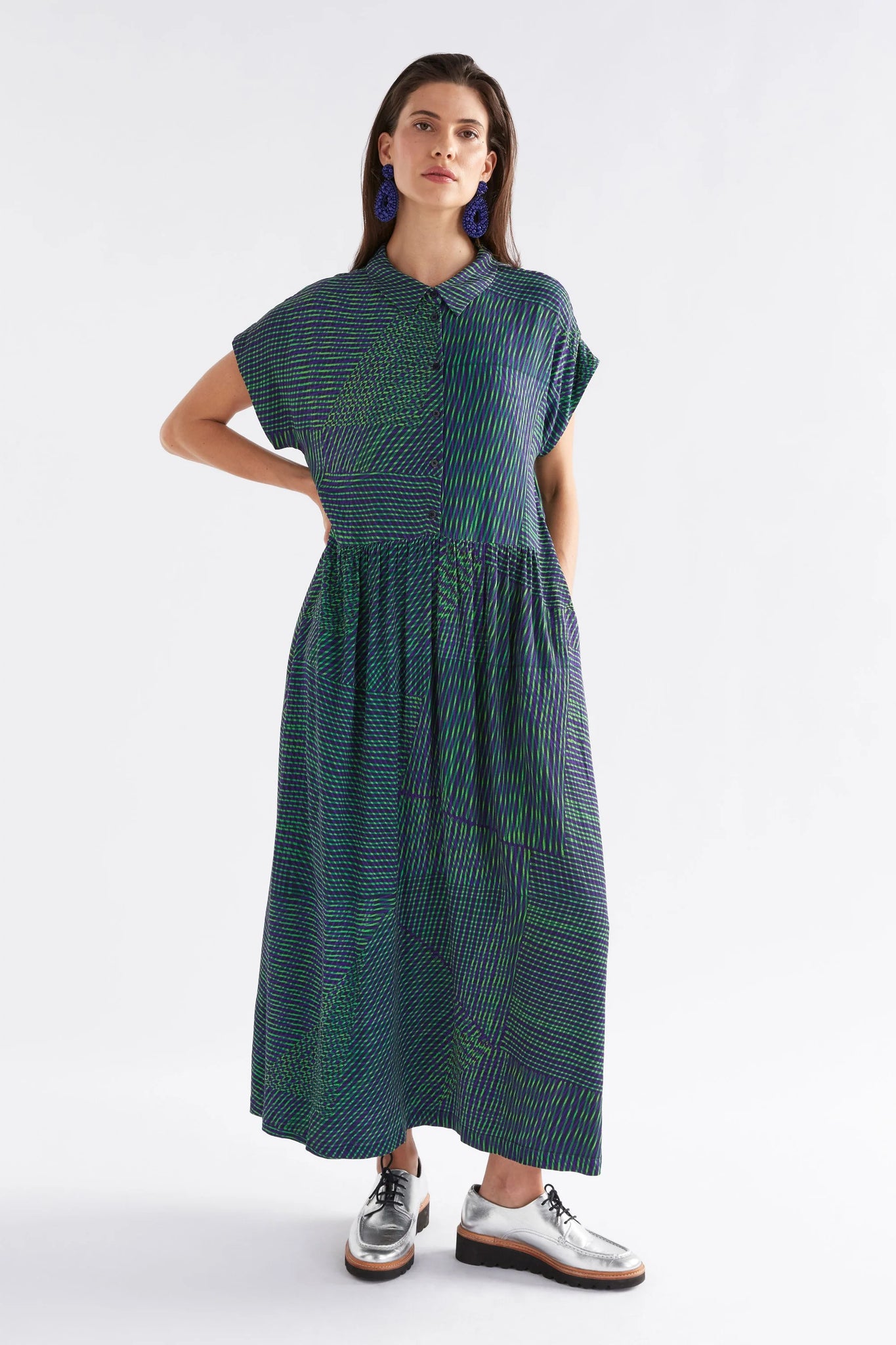 Elk Pemma Dress - Lineal Print