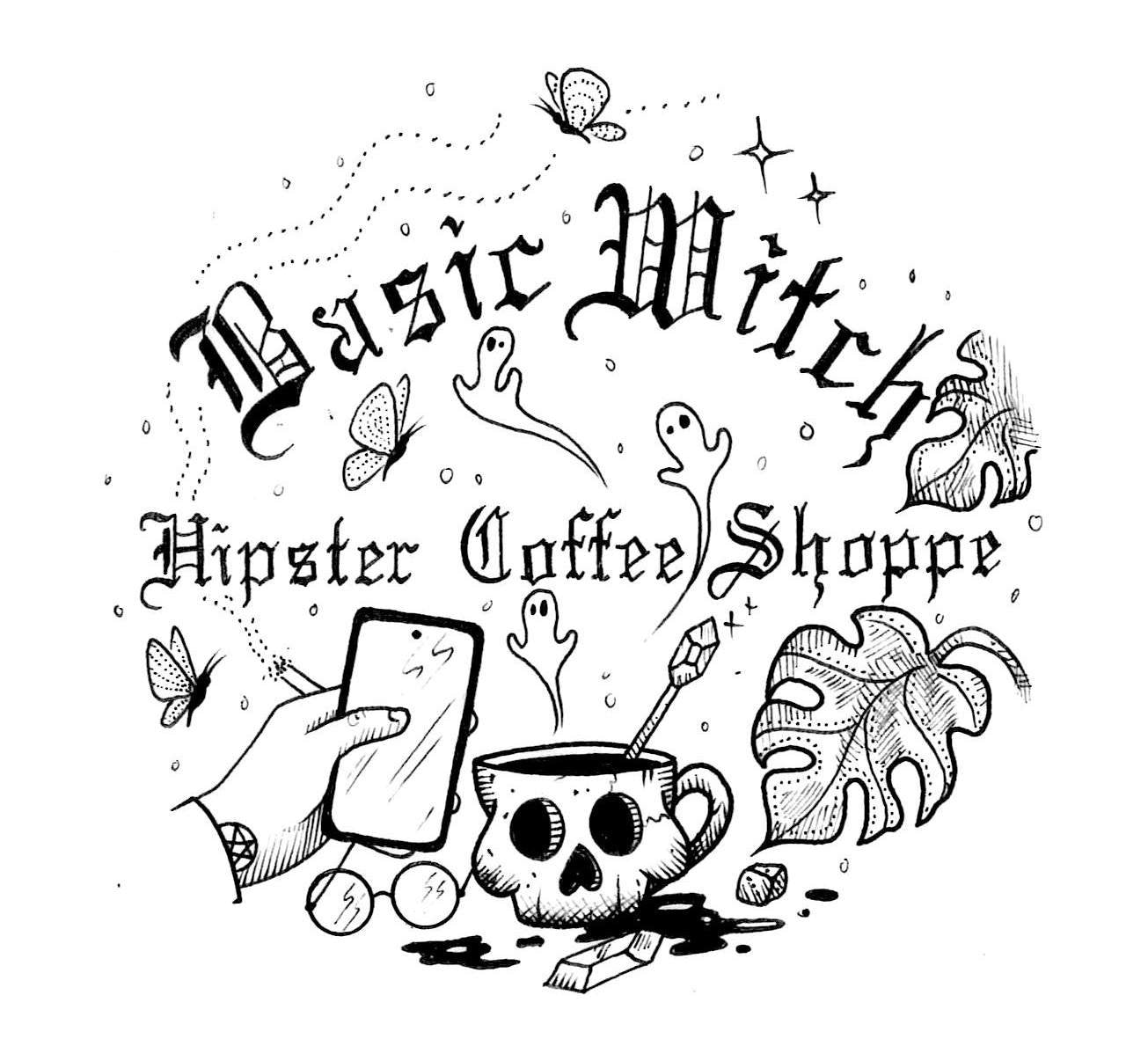 Lilith's Wicks x Darling Darklings Basic Witch Candle 200ml - Hipster Coffee Shoppe
