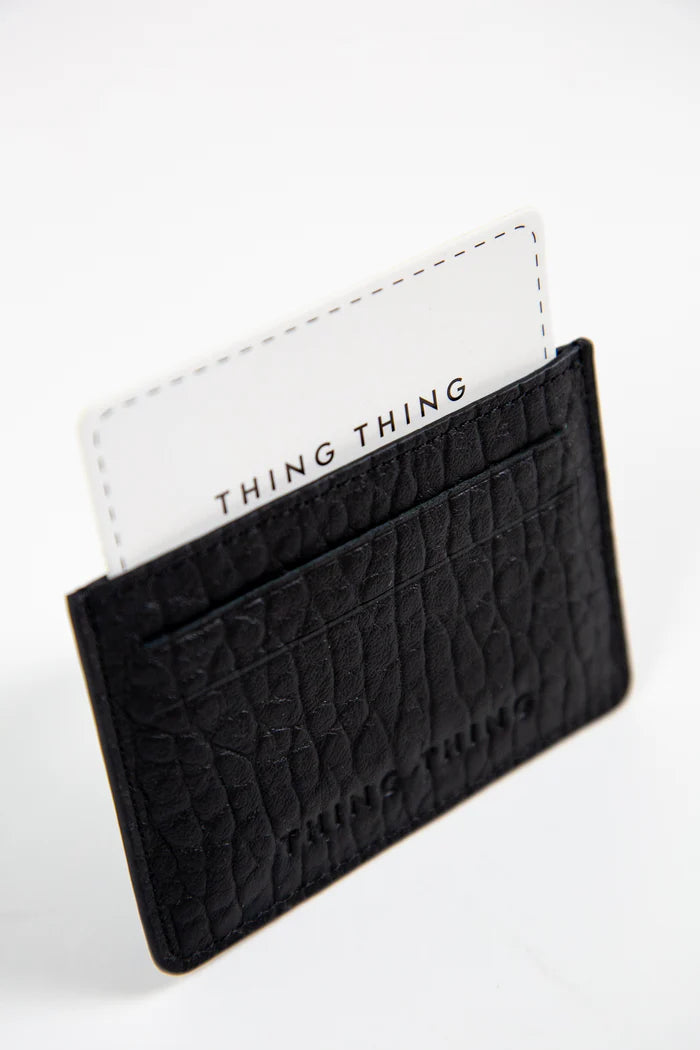 Thing Thing Card Holder - Black Bubble