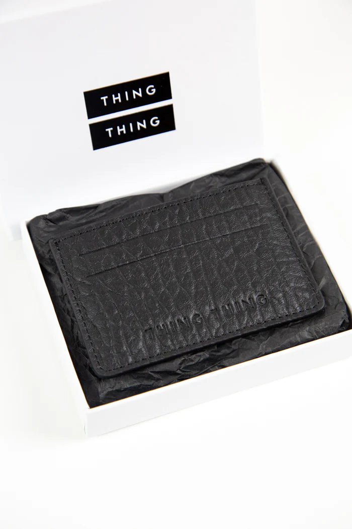 Thing Thing Card Holder - Black Bubble