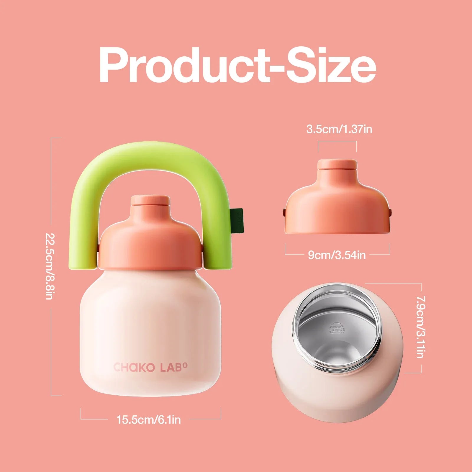 Chako Lab LINLIN KETTLE STAINLESS- Pink and Green – Wanda Harland