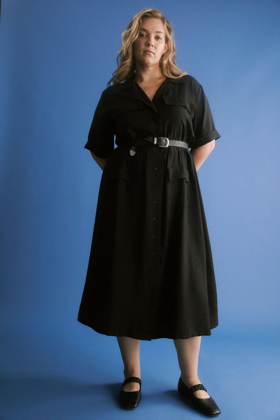 Elk Eine Shirt Dress - Black