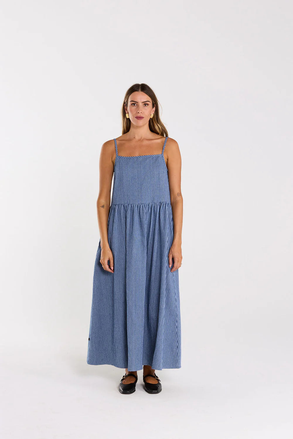 Thing Thing Ziggle Dress - Skyline Denim – Wanda Harland