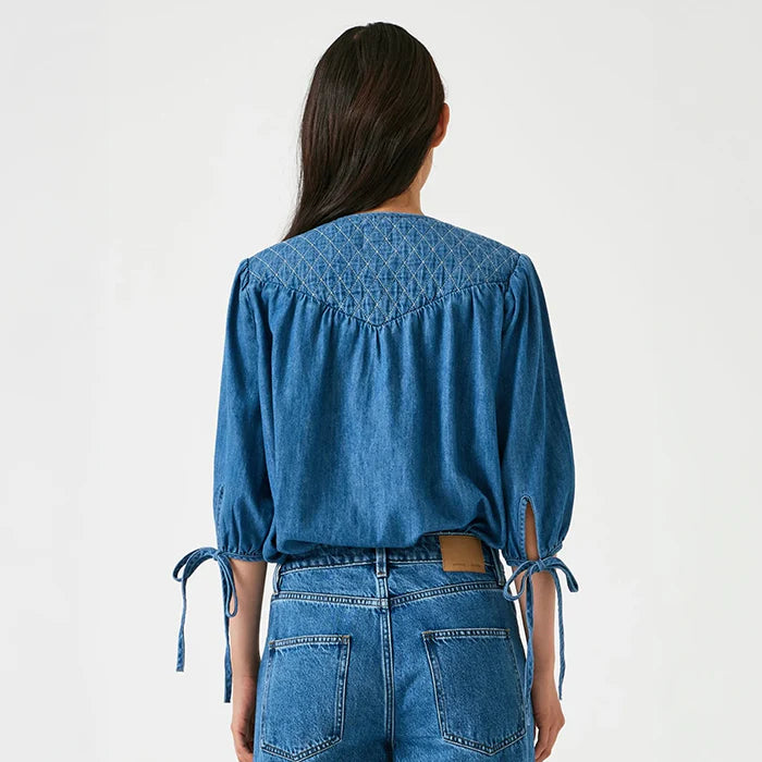 MOND/nui mondモント⭐️Check over blouse MOND/nui mondモント