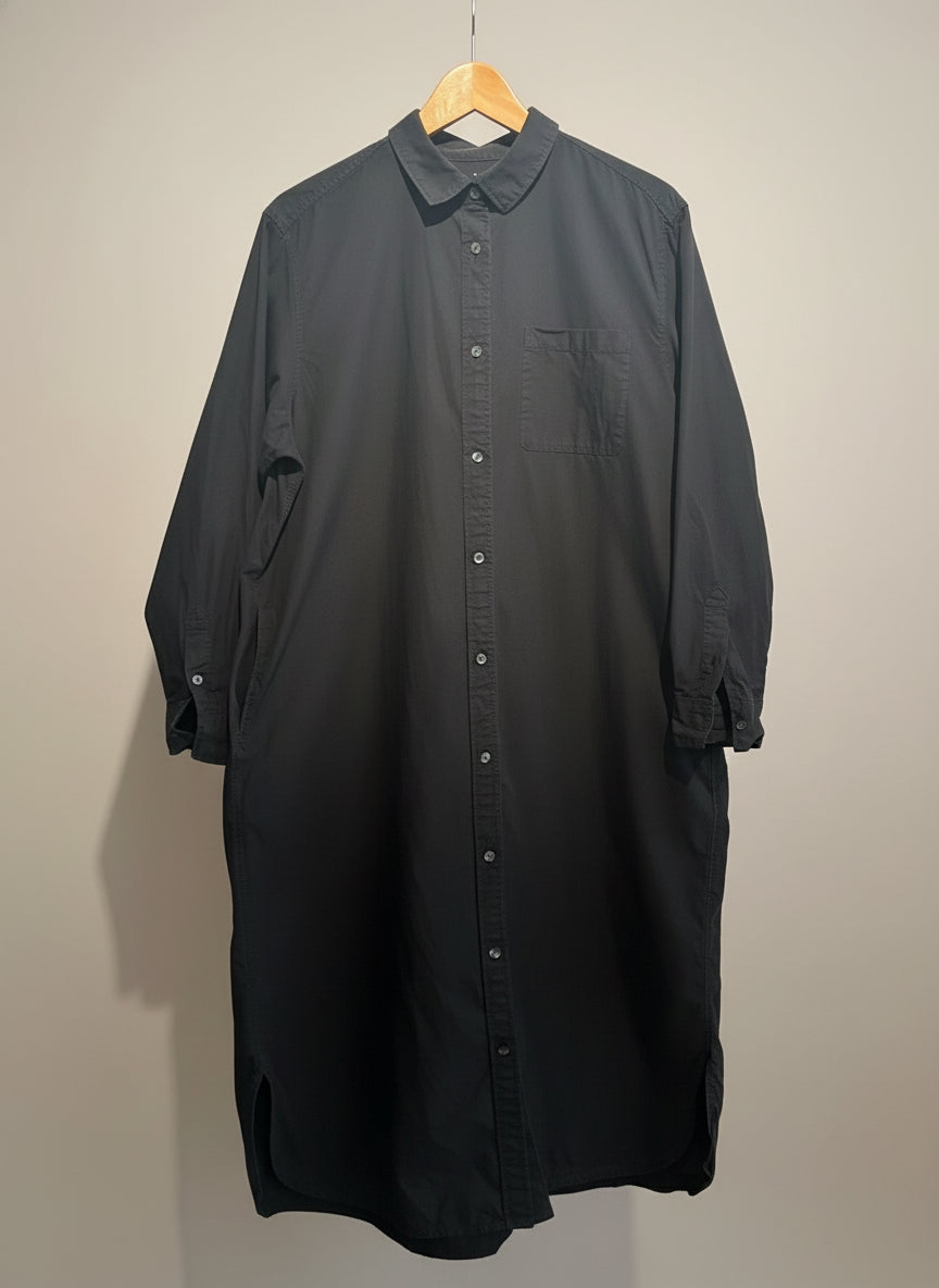 Preloved Muji Shirt dress black XL