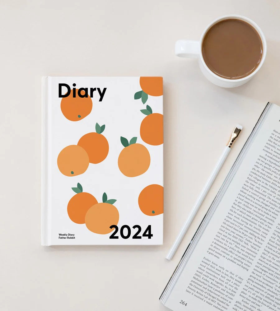 Father Rabbit Weekly Diary - 2024 Oranges