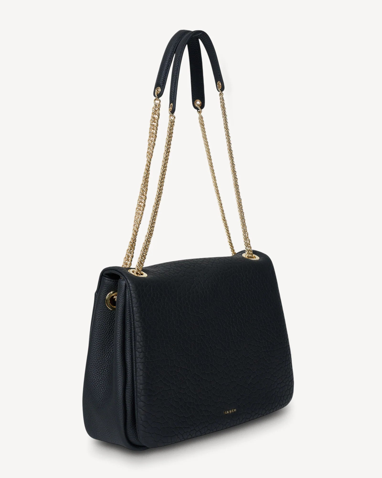 Saben Florence Shoulder Bag - Black Bubble