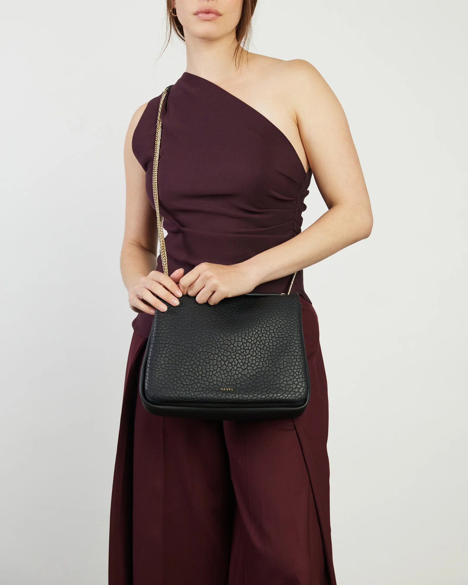 Saben Florence Shoulder Bag - Black Bubble