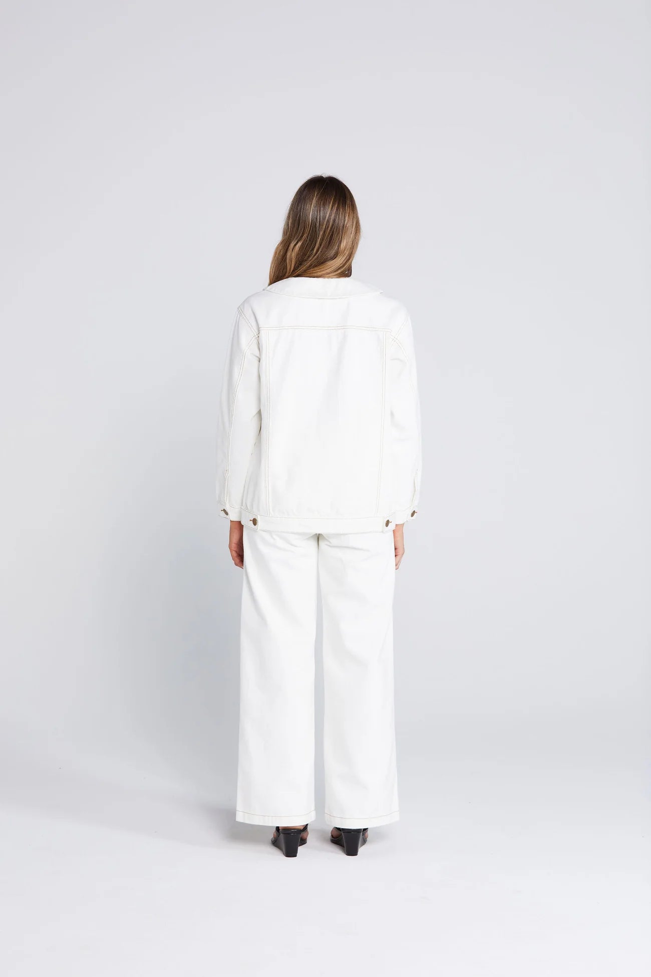 Thing Thing Bowtique Shacket - Off White