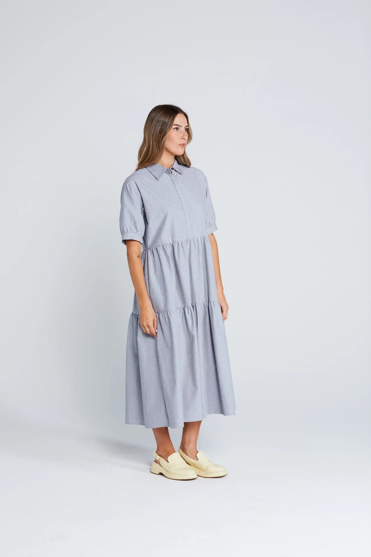 Thing Thing Luna Dress - Onyx Grain