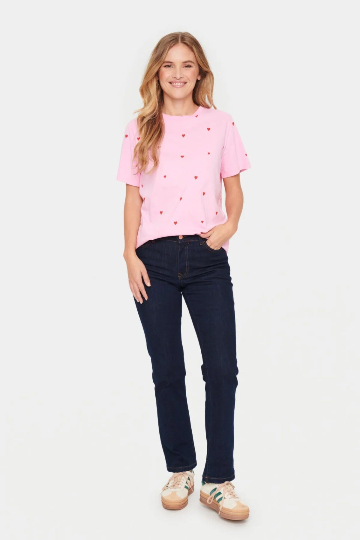 Saint Tropez Dagni T Shirt - Bon Bon Flame Hearts