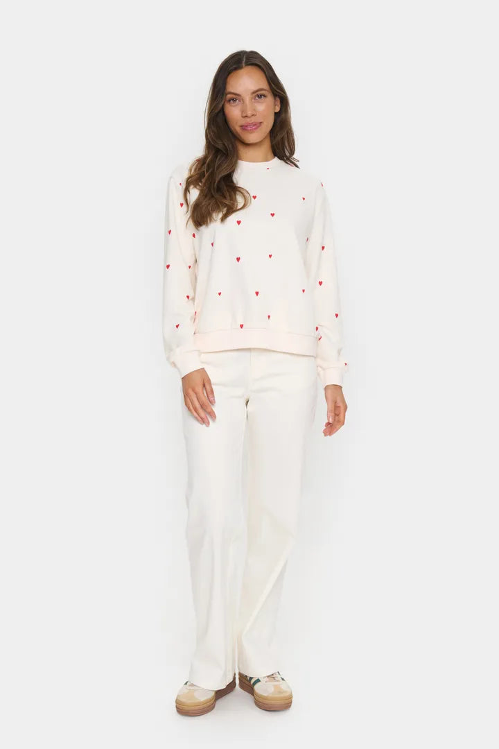 Saint Tropez Dagna Sweatshirt - Ice Flame Hearts