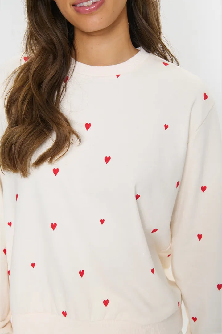Saint Tropez Dagna Sweatshirt - Ice Flame Hearts