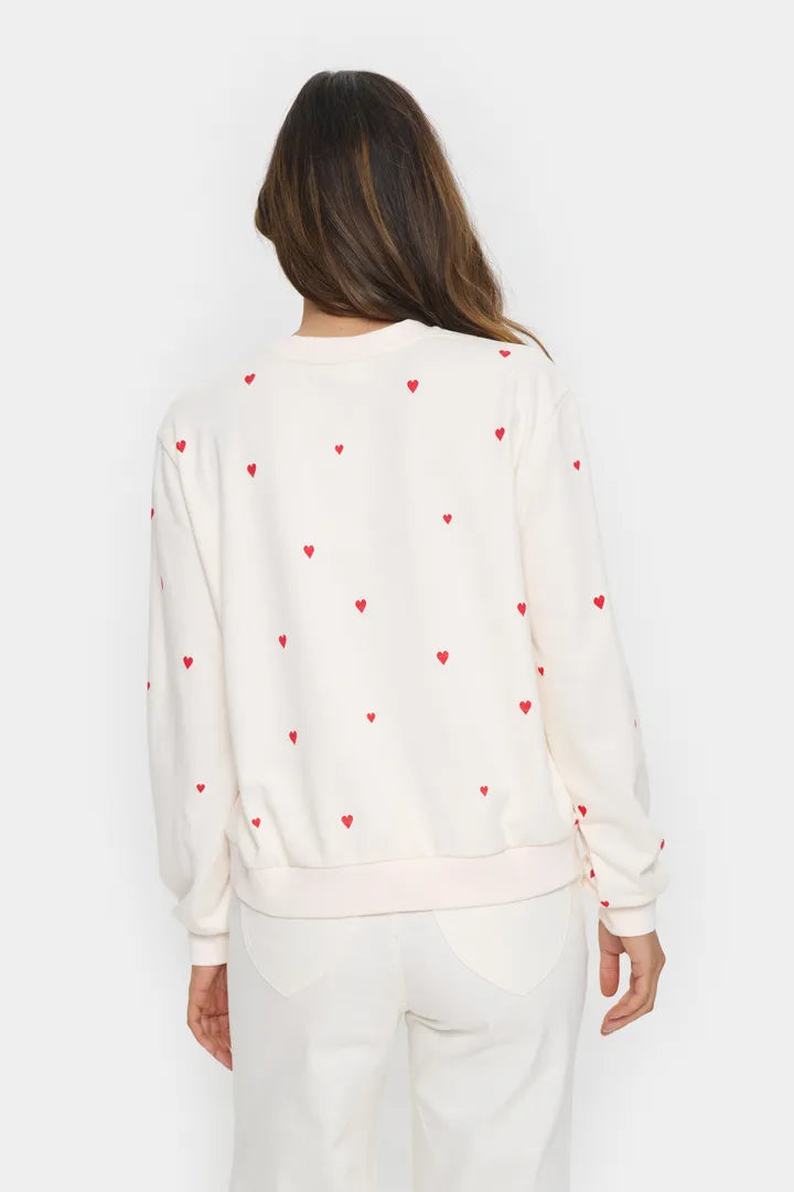 Saint Tropez Dagna Sweatshirt - Ice Flame Hearts