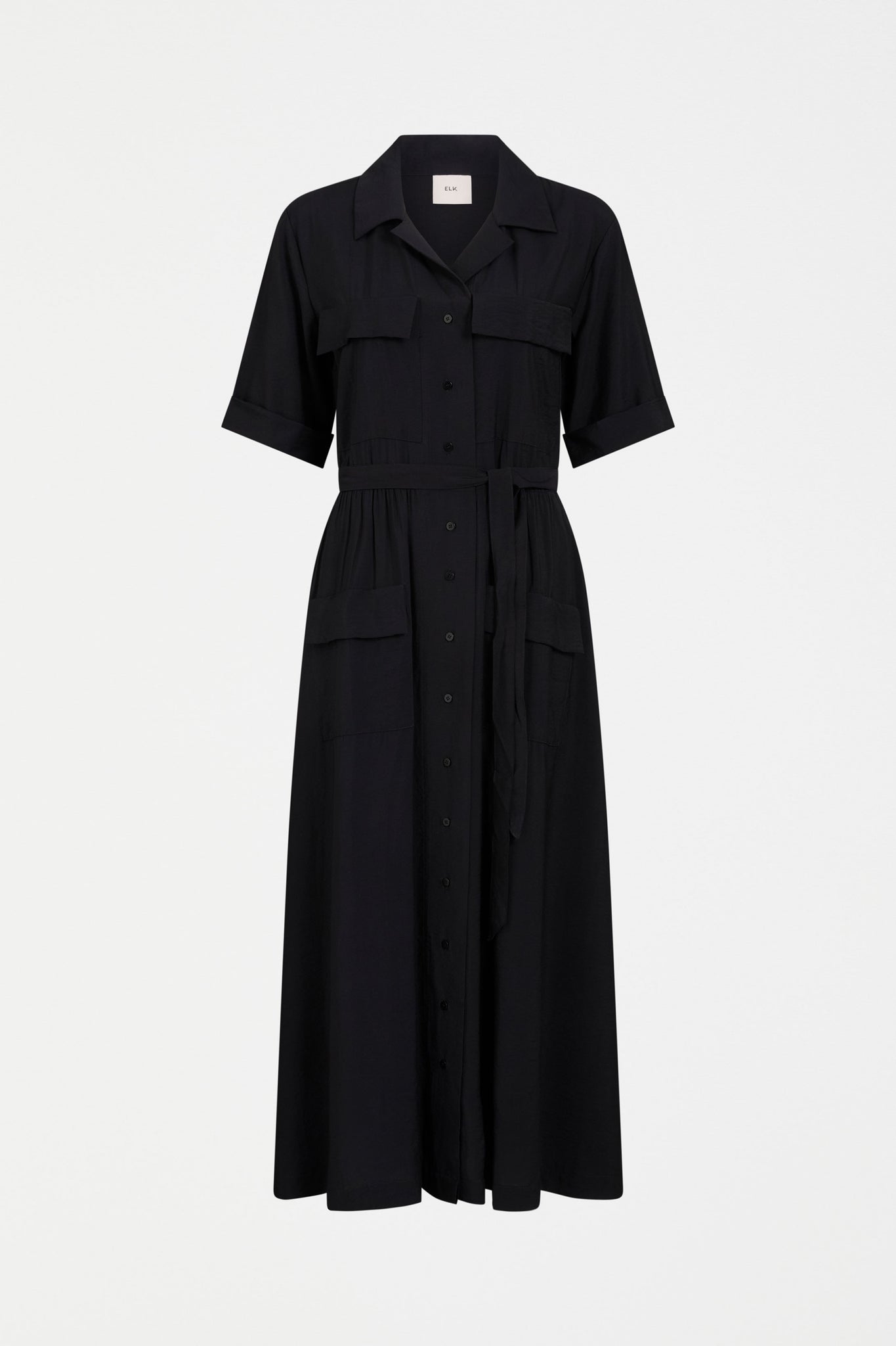 Elk Eine Shirt Dress - Black